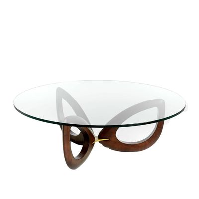 Tables basses - Table basse ronde en verre modèle - ANGEL CERDÁ