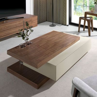 Coffee tables - Coffee table mist and walnut - ANGEL CERDÁ