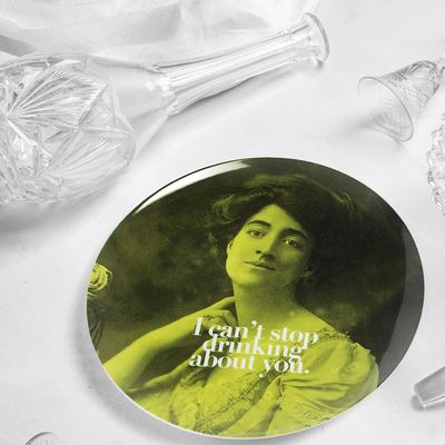 Decorative objects - Porcelain Plate “I can't stop drinking about you.” - LOOL