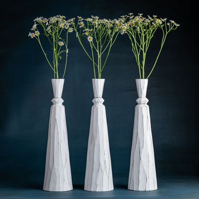 Vases - CALIX, vase, bougeoir en porcelaine - KLATT OBJECTS