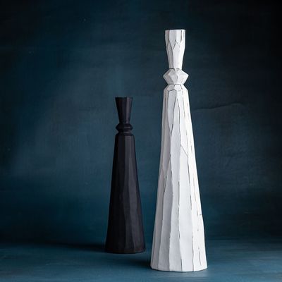 Vases - CALIX, vase, porcelain candle holder - KLATT OBJECTS