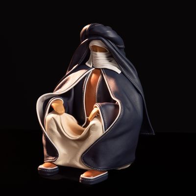 Sculptures, statuettes et miniatures - touareg - ANNIE DELEMARLE SCULPTURE CUIR