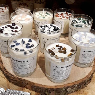 Bougies - Bougies parfumée de bien être "Pierres de vie" 130gr - LIFE ON VENUS