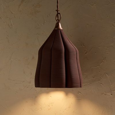 Ceiling lights - GOURD - 3D Ceramic Printed Pendant Light - KERAMIK