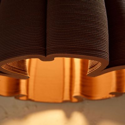 Ceiling lights - 'GOURD' pendant light - 3D ceramic printed hanging lamp - KERAMIK