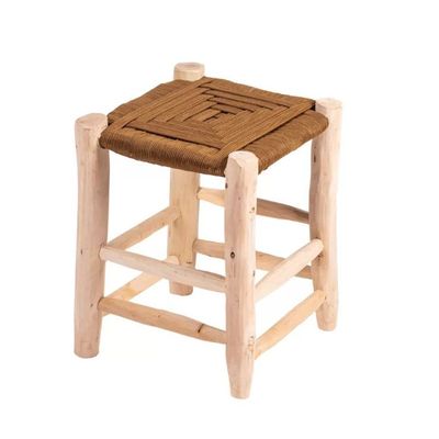 Stools - Camel wood and rope stool - ROUCOU - HYDILE