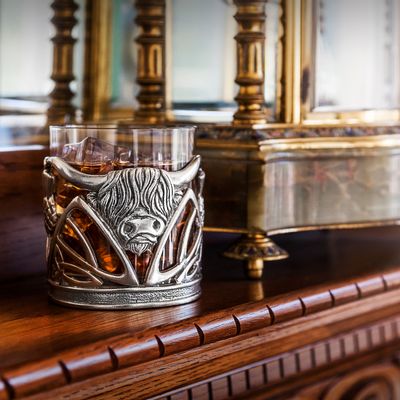 Cristallerie - Gobelet à whisky Highland Cow - A E WILLIAMS (EST 1779) LTD