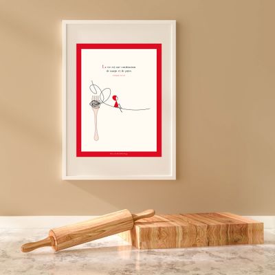 Poster - NINA\" Pasta\ "” poster - CAPUCINE DESIGN