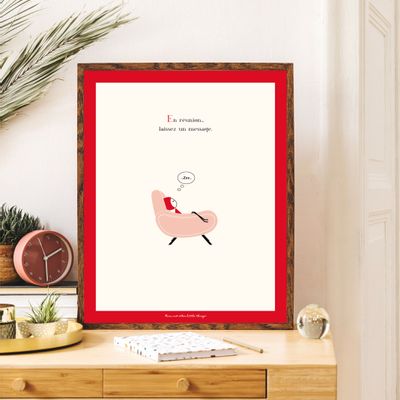 Poster - Poster NINA\" Armchair\ " - NINA AND OTHER LITLLE THINGS® BY ©CAPUCINE DESIGN