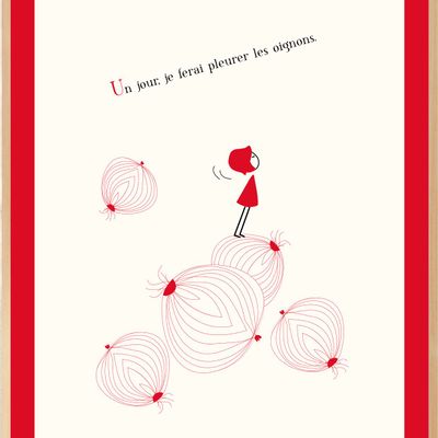 Affiches - Affiche NINA "Oignons" - NINA AND OTHER LITLLE THINGS® BY ©CAPUCINE DESIGN