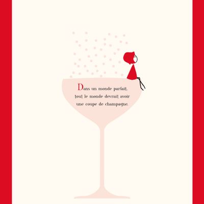 Affiches - Affiche NINA "Champagne" - NINA AND OTHER LITLLE THINGS® BY ©CAPUCINE DESIGN