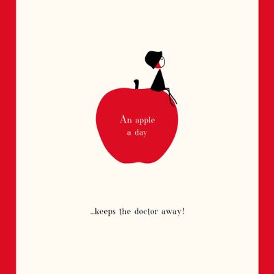 Affiches - NINA\" Apple\ "poster - NINA AND OTHER LITLLE THINGS® BY ©CAPUCINE DESIGN