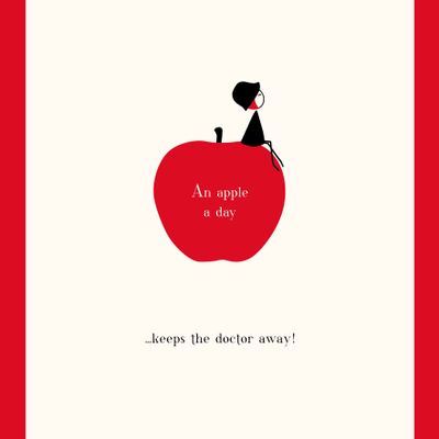 Poster - NINA\" Apple\ "poster - NINA AND OTHER LITLLE THINGS® BY ©CAPUCINE DESIGN