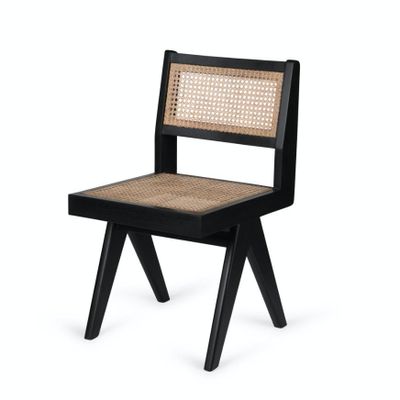 Chambres d'hôtels - Dining Chair - Charcoal Black - DETJER®