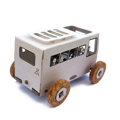 Decorative objects - Autogami White Bus - LITOGAMI