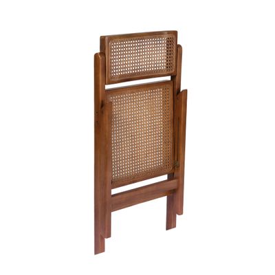 Chairs - Elm wood folding chair, dark brown MU23008 - ANDREA HOUSE