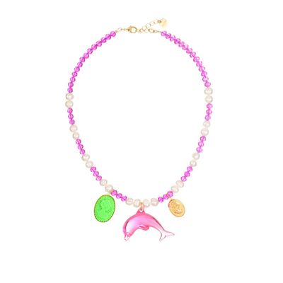 Bijoux - Collier Flipper camée - JULIE SION