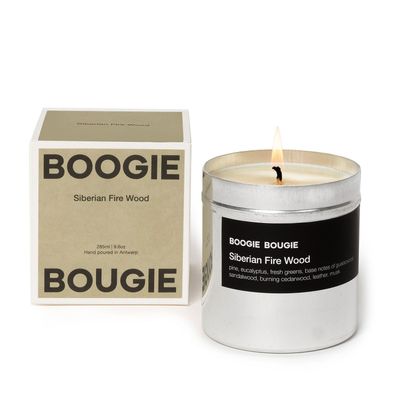 Candles - SIBERIAN FIRE WOOD I Scented candle, 285grs - BOOGIE BOUGIE