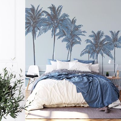 Other wall decoration - Palm Tree Panoramic Wallpaper. - ACTE-DECO