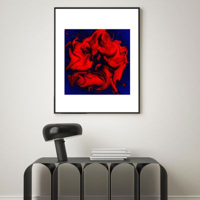 Poster - "VELVETEEN DREAM" - Luxe Art Print / Wall Decor - A3 + - Rouge - KIKI GUNN - PRINT WORKS