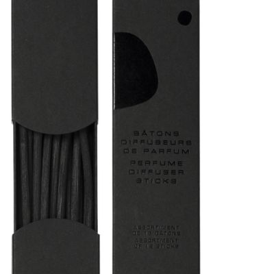 Scent diffusers - BLACK PERFUME STICKS Box of 18 sticks - MURIEL UGHETTO