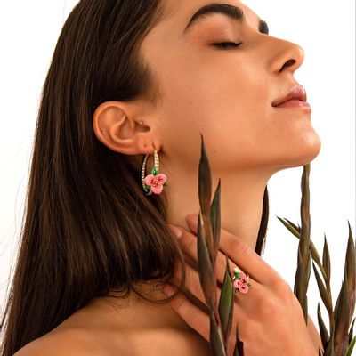 Gifts - SAHI ENCHANTING GARDEN CREOLE earrings - SAHI LONDON