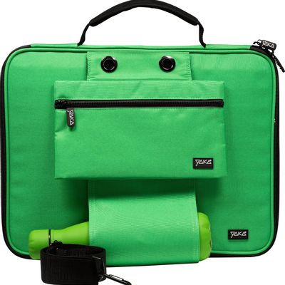 Leather goods - 13.3" and 15.6" Laptop case Green - YAKA