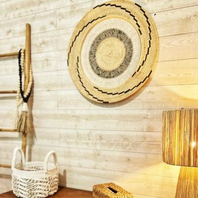 Other wall decoration - AO6 Decorative Rattan Wall Plate (Bali) - BALINAISA