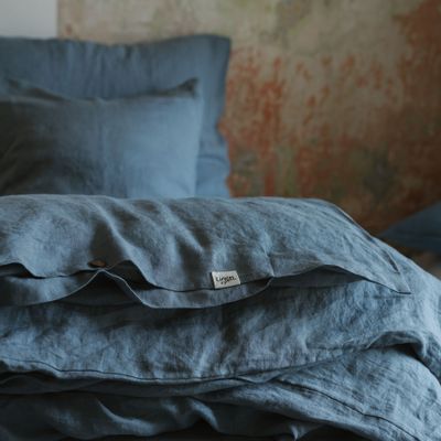 Comforters and pillows - Housse de couette en lin gris foncé - LINEN SPELLS