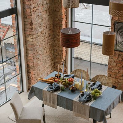 Nappes - Chemin de table en lin mélangé naturel - LINEN SPELLS