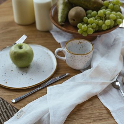 Serviettes - Serviettes en lin blanc - LINEN SPELLS