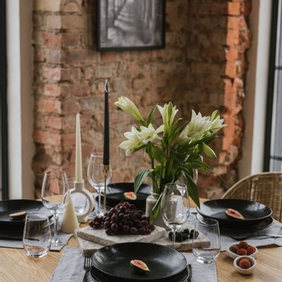 Placemats - Light Grey Linen Placemats - LINEN SPELLS