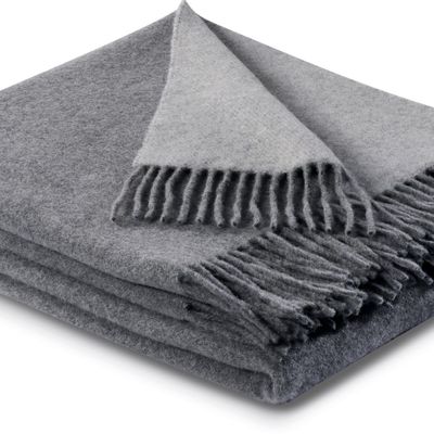 Plaids - Plaids unis en laine/cachemire - BIEDERLACK