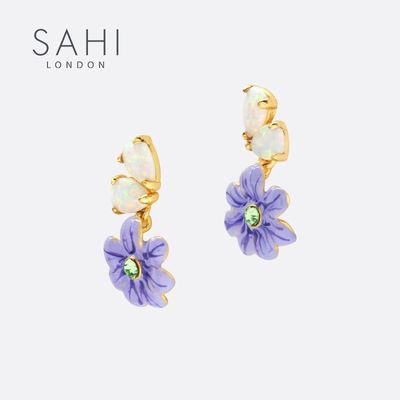 Jewelry - SAHI ENCHANTING GARDEN DROP EARRINGS - SAHI LONDON