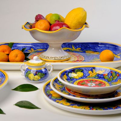 Other wall decoration - HAND-DECORATED MAJOLICA TABLEWARE\" SICILIA\” - TABLE ART AND DECO - MAISON GALA