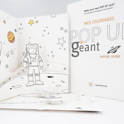 Customizable objects - Customizable POPUP cards - DIY - Giant Solar System - MES COLORIAGES POPUP