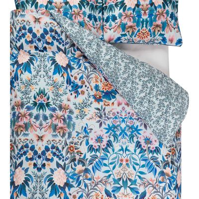 Bed linens - Printed cotton percale bed set, IKEBANA DAMASK - DESIGNERS GUILD