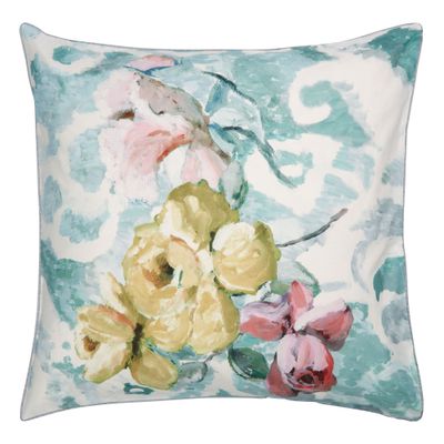 Bed linens - Tapestry Flower Eau de Nil - Cotton Percale Bed Set - DESIGNERS GUILD