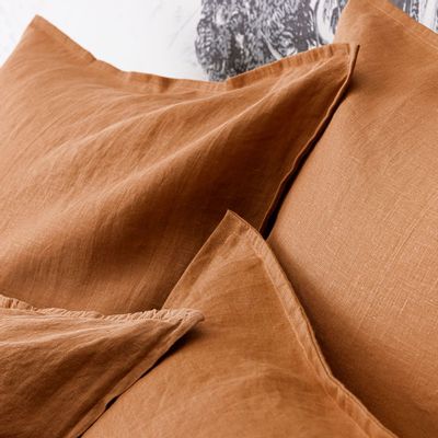 Bed linens - Nouvelle Vague Teck - French Linen Bed Set - ALEXANDRE TURPAULT