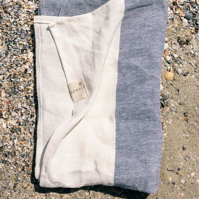 Bath towels - BEACH TOWEL OCEAN BLUE - GENUIN
