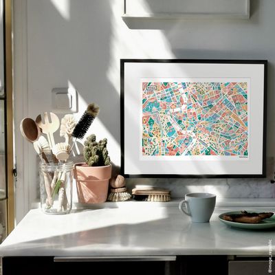 Poster - Antoine Corbineau City Maps - Posters - IMAGE REPUBLIC