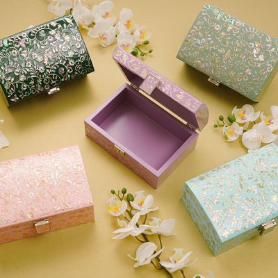 Storage boxes - Mother of Pearl Box - FEBRUARY MOUNTAIN