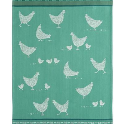 Torchons textile - Poulettes / Torchon en jacquard - COUCKE