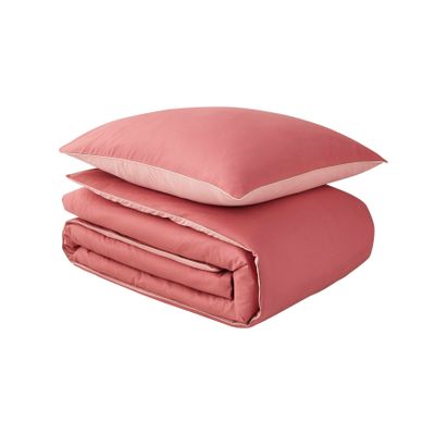 Bed linens - Bons Jours Rose Indien / Rose Solaire - Duvet set - ESSIX