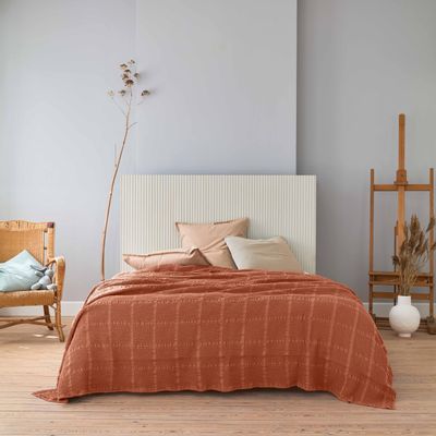 Bed linens - Yogi Terracotta - Blanket and bedspread - ESSIX