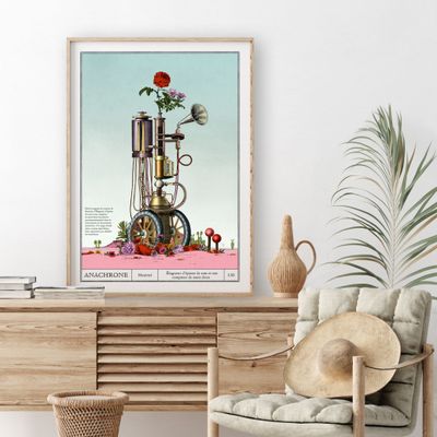 Poster - Art poster - Rose thorn pruner and his sweet word counter - ANACHRONES