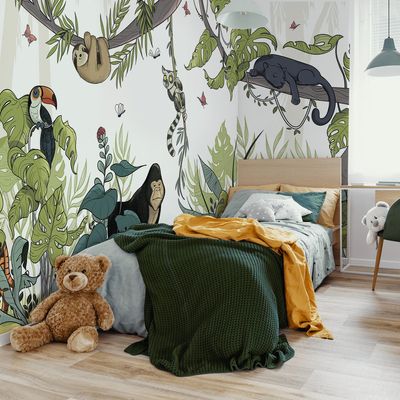 Children's decorative items - Jungle Kids Room Wallpaper - ACTE-DECO