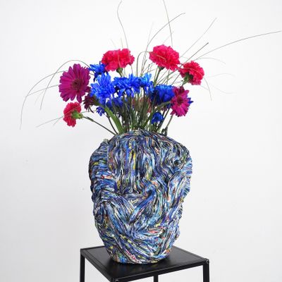 Pièces uniques - Vase papiers recyclés Collection ARVOR pièce unique - HELENE SIELLEZ