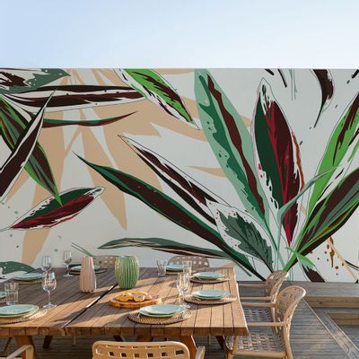 Outdoor space equipments - Colorful Leaves Outdoor Wallpaper - ACTE-DECO