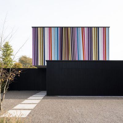 Outdoor space equipments - Colorful Stripes Outdoor Wallpaper - ACTE-DECO